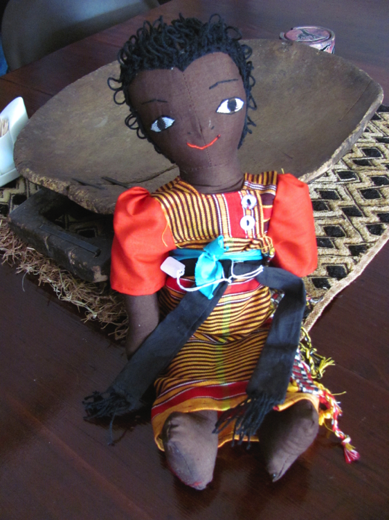 African Dolls with Baby on Back$29.50